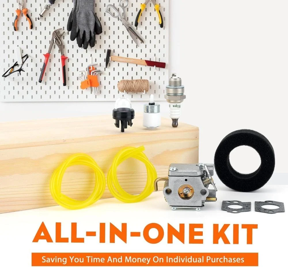 Carburetor Kit For Bolens MTD BL100 BL410 BL150 BL250 17-inch cut 31cc Gas String Trimmer Weed Wacker Replace Ryobi 791-182875 - Image 3