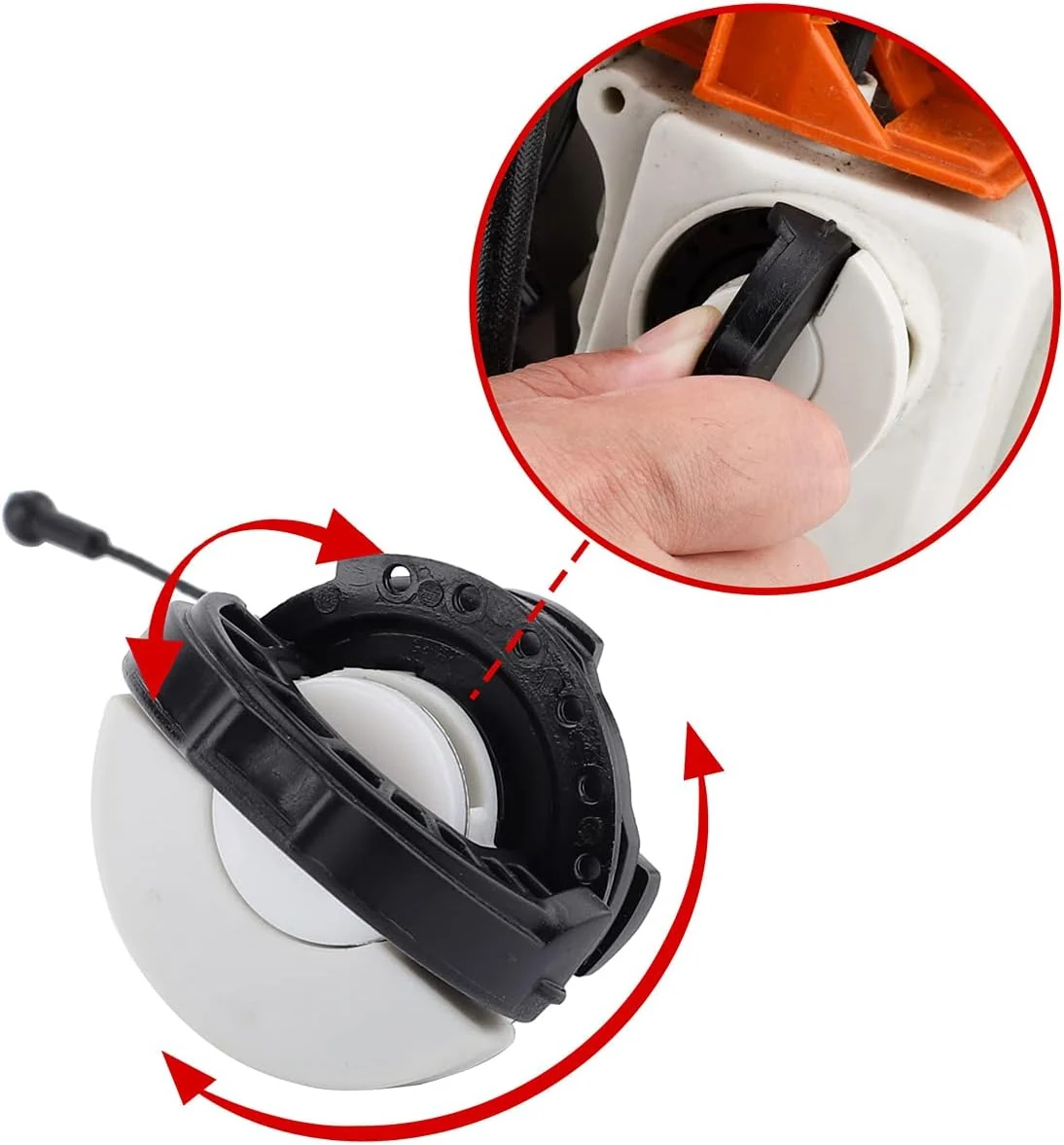 Hipa Fuel Cap Oil Cap for STHIL MS390 MS250 MS210 MS230 MS240 MS250C MS260 MS340 MS360 MS360C Chainsaw Replace 0000-350-0525 0000-350-0526 - Image 8