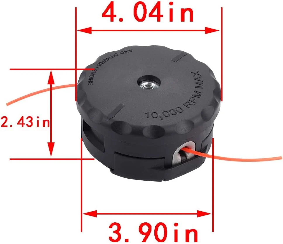 SRM 225 3-3/4 inch Speed-Feed 400 Trimmer Head for Echo SRM210 SRM200 SRM230 SRM250 SRM265 SRM266 SRM280 Trimmer # 99944200900 99944200902 - Image 3